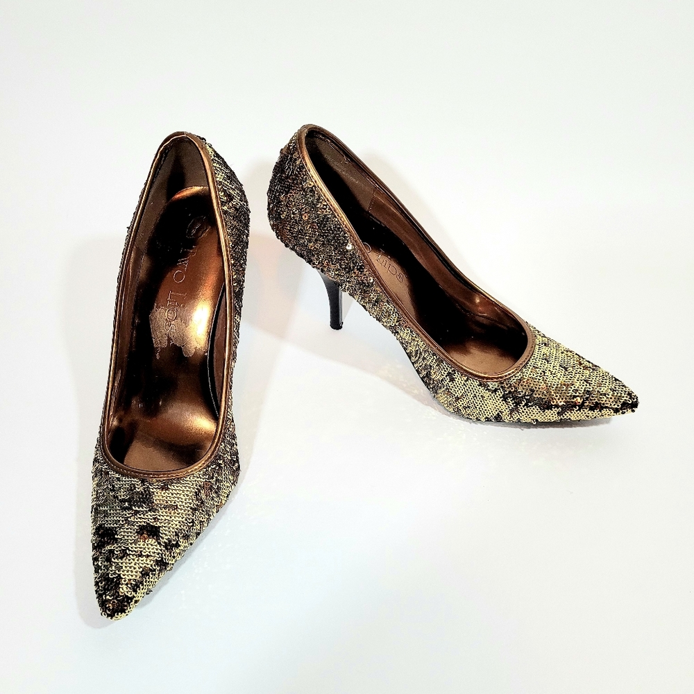Two Lips Sequin Heels